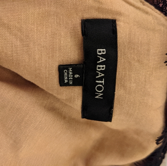 Aritzia Babaton Rafael Dress - Boat Neck, V-Back, Black Lace Dress - Picture 7 of 8